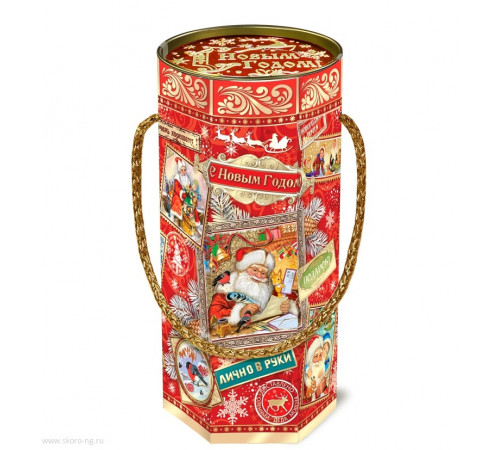 Туба "Почта Деда Мороза" (Картон)  500 гр.