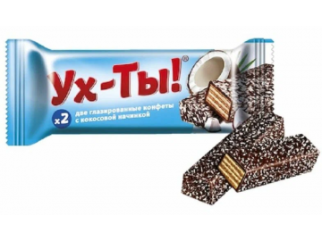 Ух-Ты! Конфеты с кокосовой начинкой 2 шт в уп