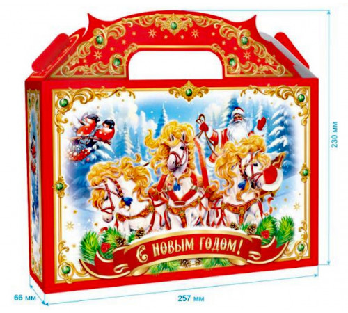 Коробка "Три белых коня" 800 гр.